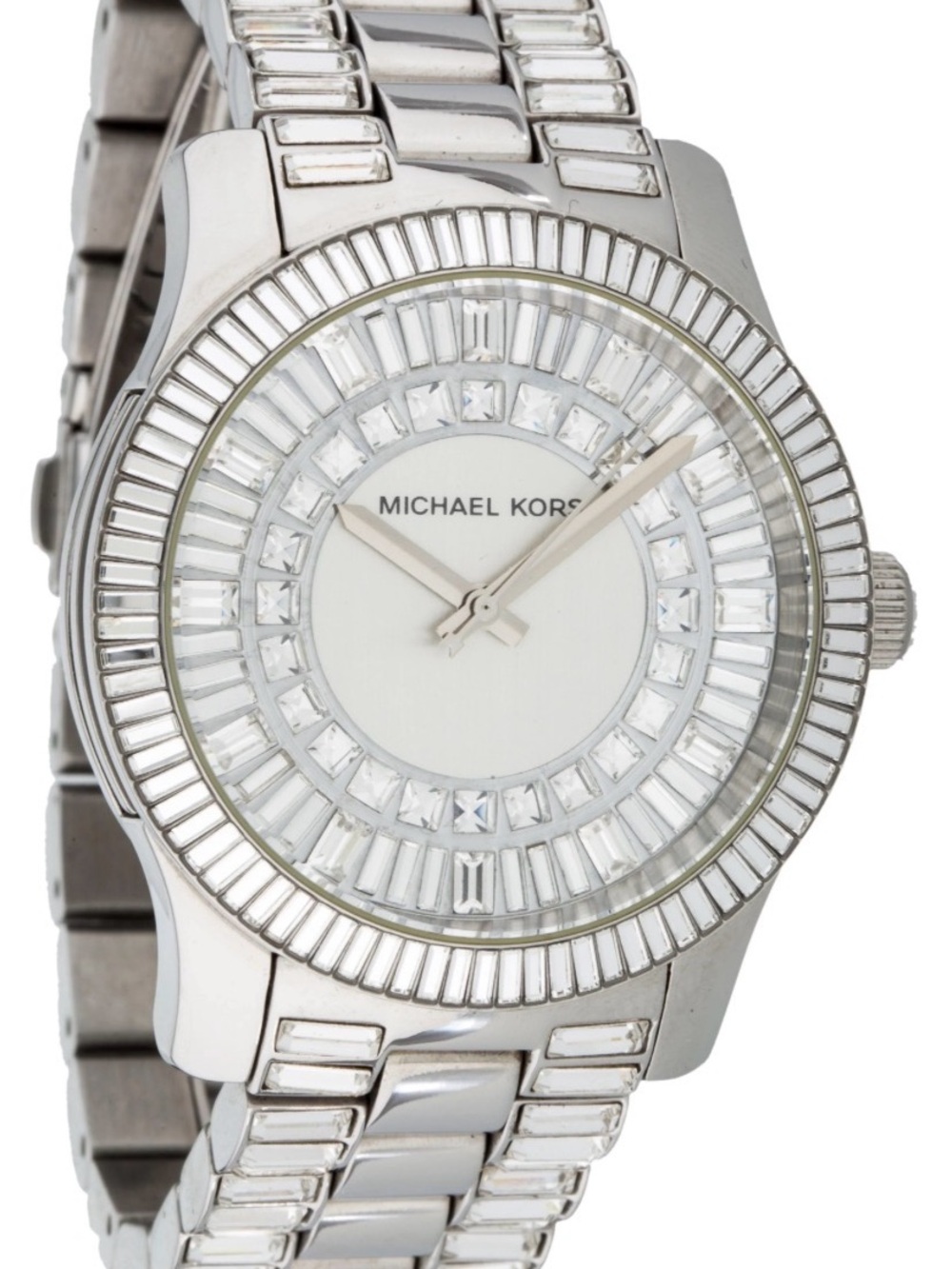 Michael Kors Sterling Silver Crystal Accent Women's Watch